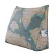 preview thumbnail 39 of 42, Kids Bed Rest Wedge Throw Pillow Decorative Sofa Back Support Map Green