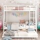 preview thumbnail 13 of 30, [Save Space or Split Into 2 Beds] Full XL Over Queen Metal Bunk Bed with Trundle