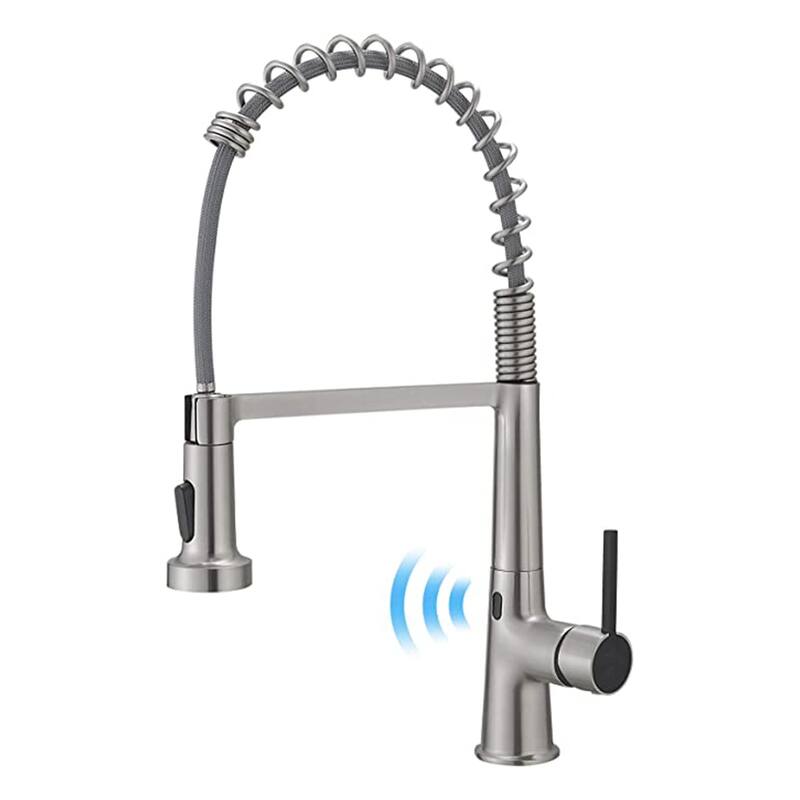 Single Handle Spring Touchless Pull Down Kitchen Faucet