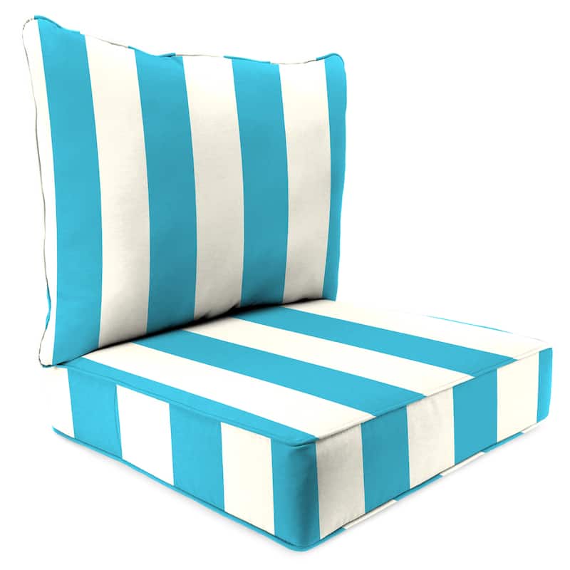 24" x 47" Outdoor Deep Seat Cushion Set with Welt - 46.5'' L x 24'' W x 6'' H