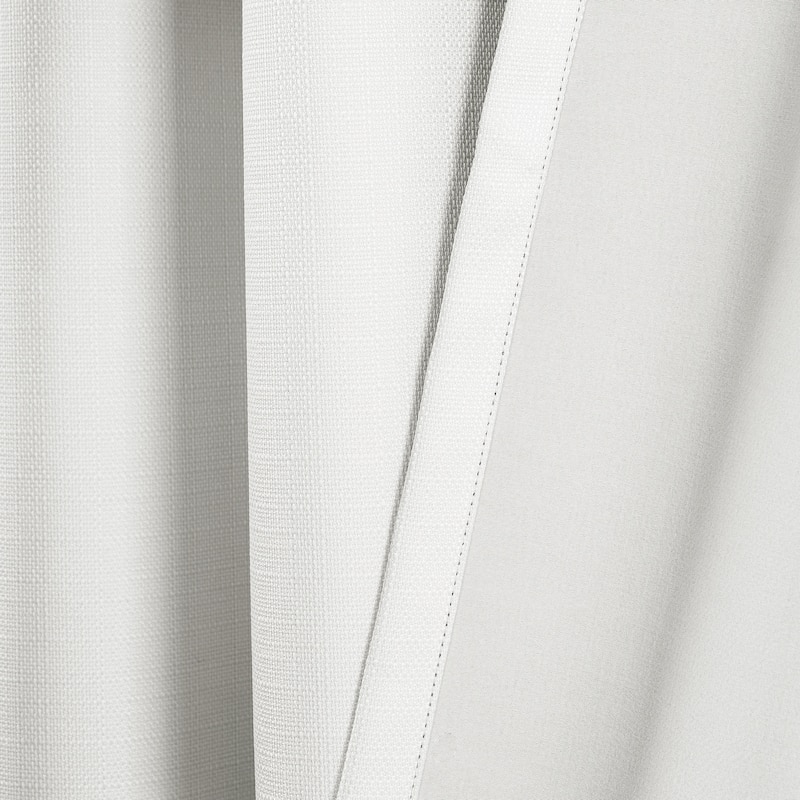 Porch & Den Limpus Faux Linen Grommet Top Blackout Curtain Panel