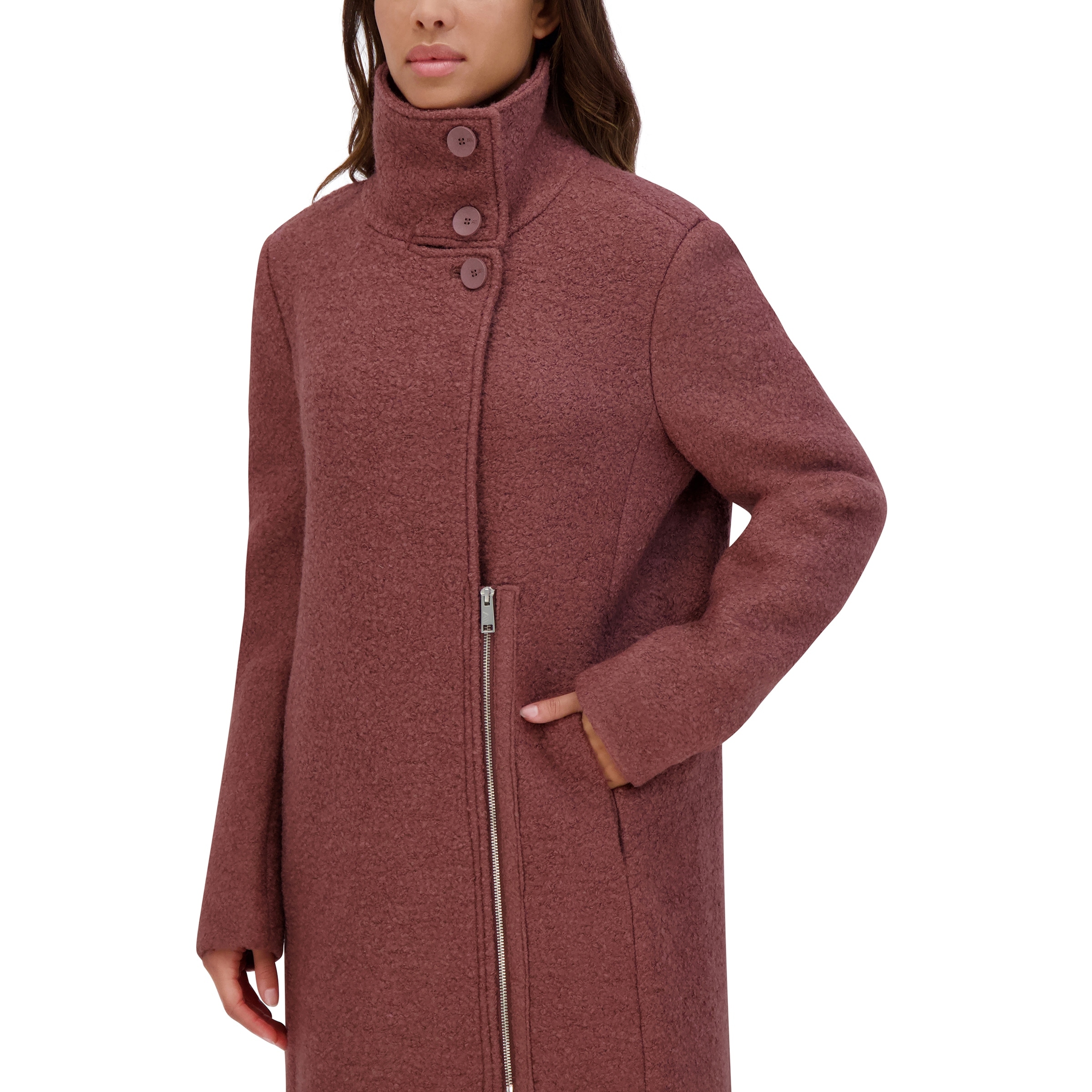 Andrew Marc Geller Wool Blend Asymmetrical Zip Coat - Overstock