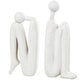 preview thumbnail 5 of 4, White Polystone People Decorative Bookends (Set of 2)
