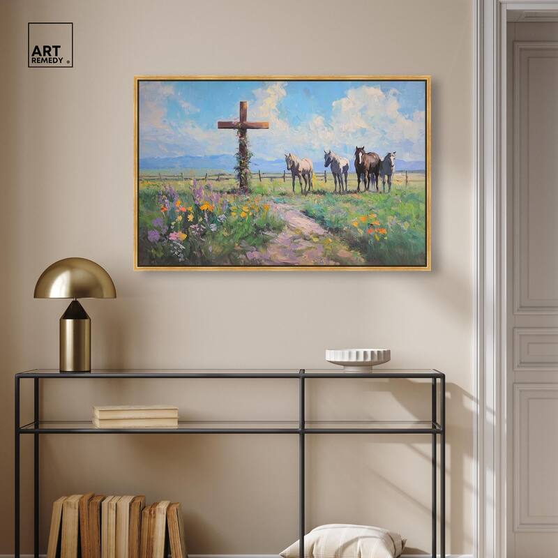 Faithful Pasture Canvas by Art Remedy