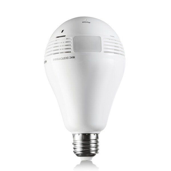 Panoramic Light Bulb Wi-Fi 960P Hd Night-Vision Hidden Camera With Motion Activated Email Alerts
