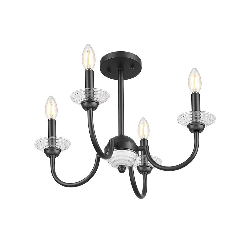 Z-Lite 352-4SF Allistair 4 Light 20" Wide Semi-Flush Ceiling Fixture