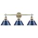 Option Aged Brass with Navy Shades