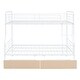 preview thumbnail 7 of 16, Full XL Over Queen Size Metal Bunk Bed with 2 Drawers and Guardrails