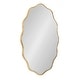 preview thumbnail 13 of 15, Kate and Laurel Viona Oval Scalloped Mirror 24x34 - Gold