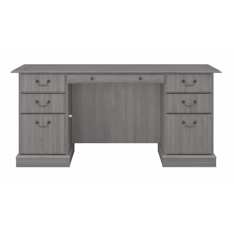 Bush Furniture Saratoga Executive Desk with Drawers and Storage