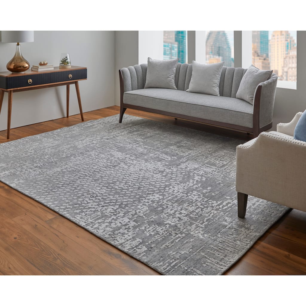 Grand Bazaar Kinton Hand Woven Abstract Modern Area Rug