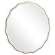 preview thumbnail 7 of 6, Uttermost Aneta 42" Round Scalloped Edge Elegant Large Wall Mirror