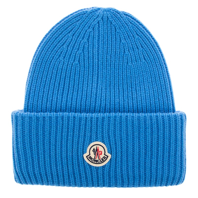 Moncler Cable Knit Wool Cashmere Beanie - One Size Fits Most