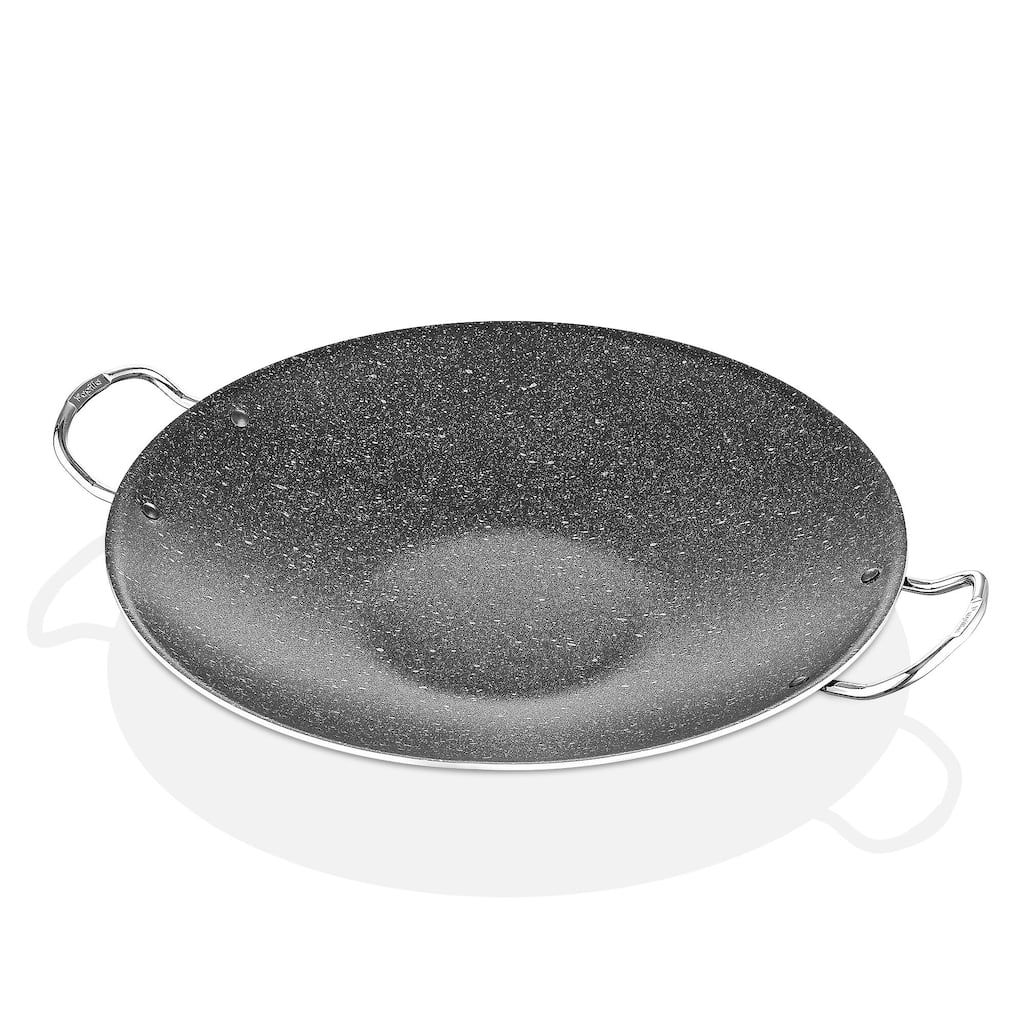 REDIO 12.6" Cast Aluminum Non-Stick Korean BBQ Grill Pan