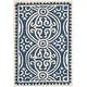 preview thumbnail 40 of 121, SAFAVIEH Handmade Cambridge Myrtis Moroccan Wool Rug 2' x 3' - Navy Blue/Ivory