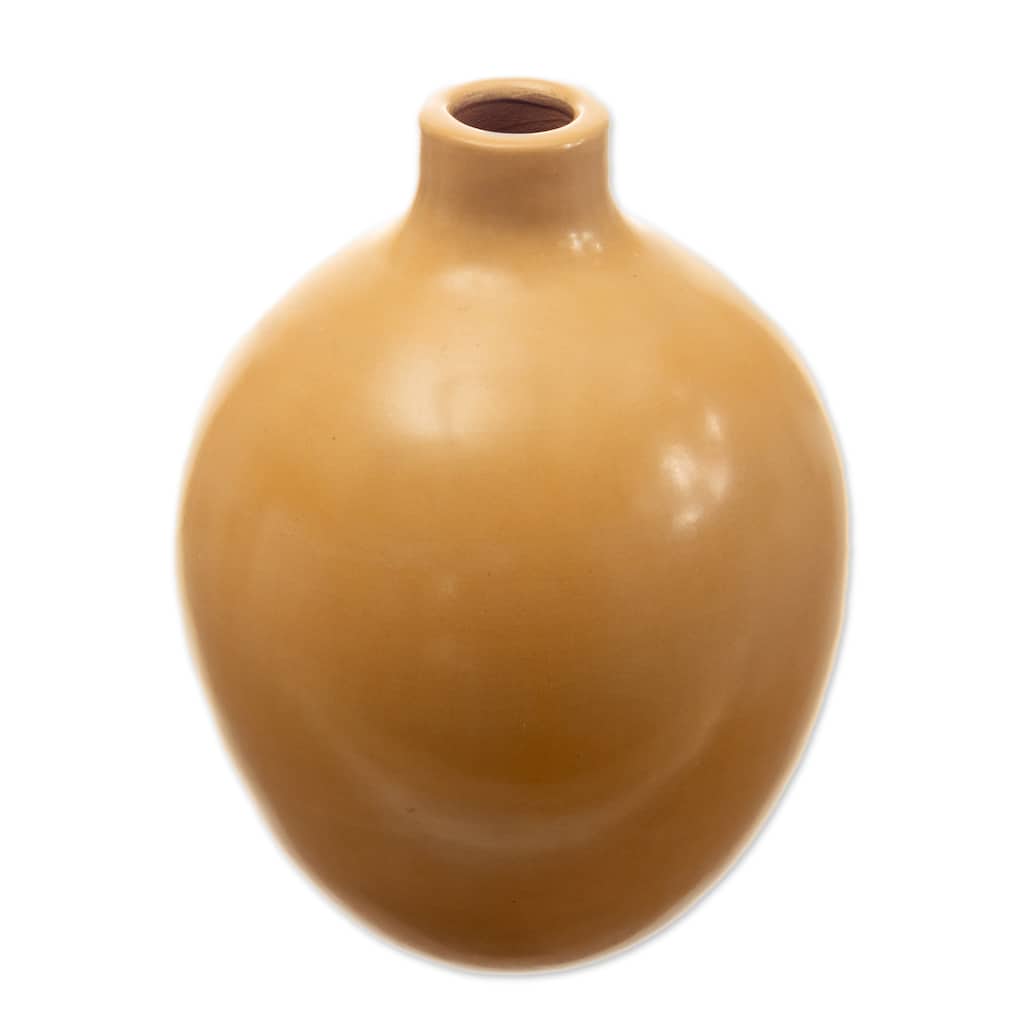 Novica Handmade Divine Sun Ceramic Decorative Vase