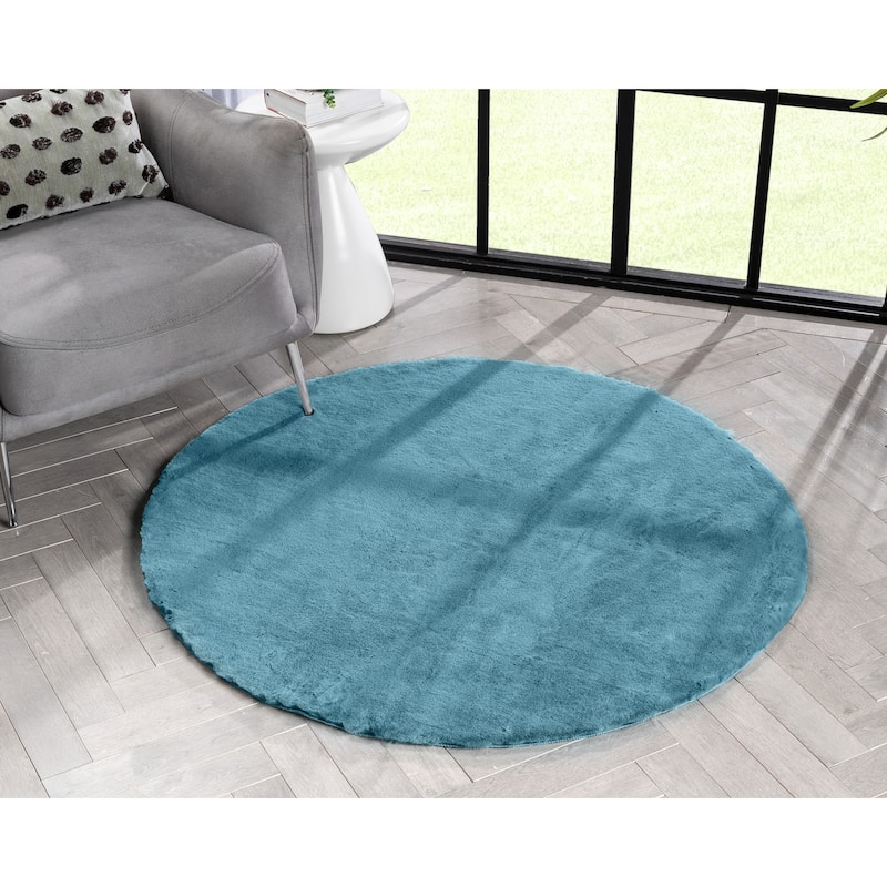 Well Woven Opal Crest Plush Glam Modern Area Rug