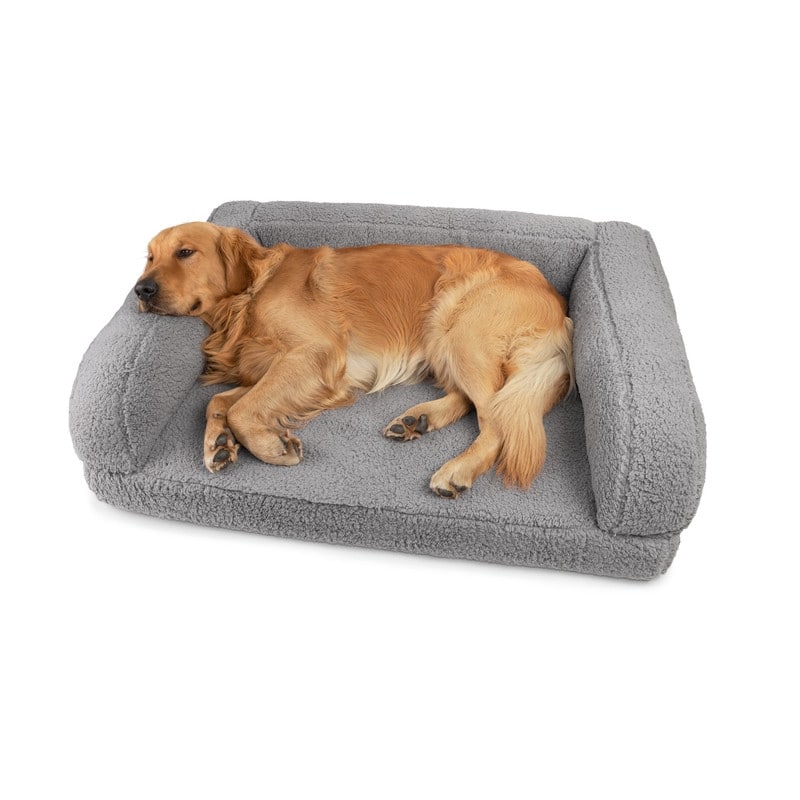 Sherry Kline Sherpa Couch 3-Sides Bumper Dog Bed