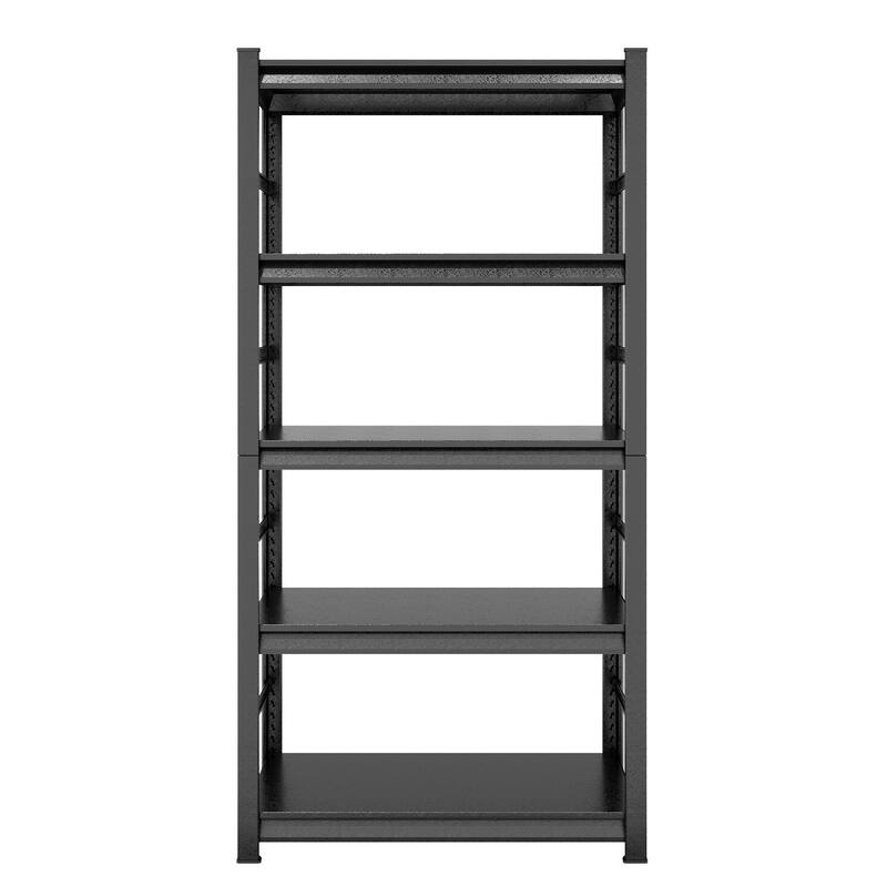 Heavy duty shelving unit with adjustable shelves