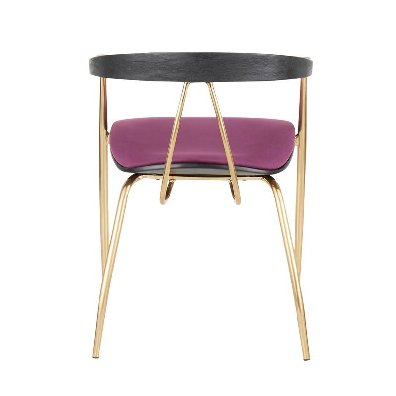 Silver Orchid Engl Velvet Upholstered Dining Chair (Set of 2) - N/A