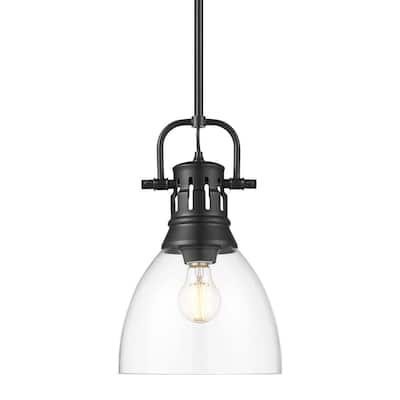 Golden Lighting 3604-S BLK Duncan 9" Wide Mini Pendant