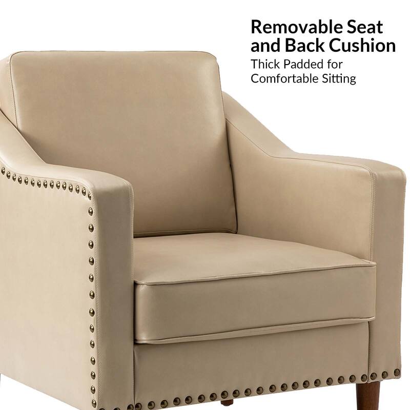 Duarte Transitional Armchair with Sloped Arms