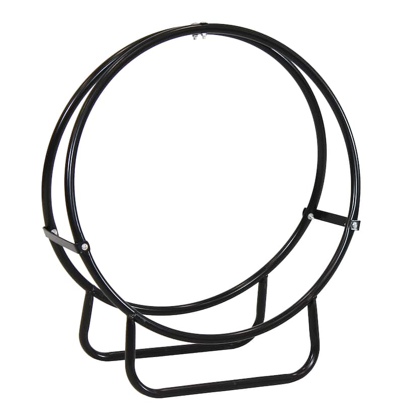 Sunnydaze Firewood Log Hoops and Covers - Multiple Options