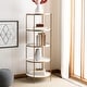 preview thumbnail 1 of 6, SAFAVIEH Tia Round 5-tier Etagere - 20" x 20" x 53" Brass/White