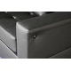 preview thumbnail 7 of 8, Genesis Black PVC Fabric Sofa Loveseat Living Room Set with LED Lights, USB Charger, Storage Console, Cupholder, Tufted Cushions