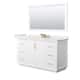 Option White / White Quartz Top / Satin Bronze Hardware