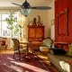 preview thumbnail 6 of 13, River of Goods Costello 3-blade 42-inch Modern Indoor Ceiling Fan with Mosaic Glass Shade and Remote Control