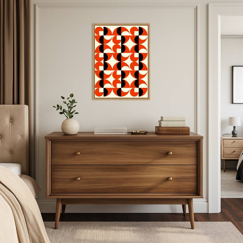 Geometric Abstract Design I by Petr Strnad Framed Canvas Wall Art Print