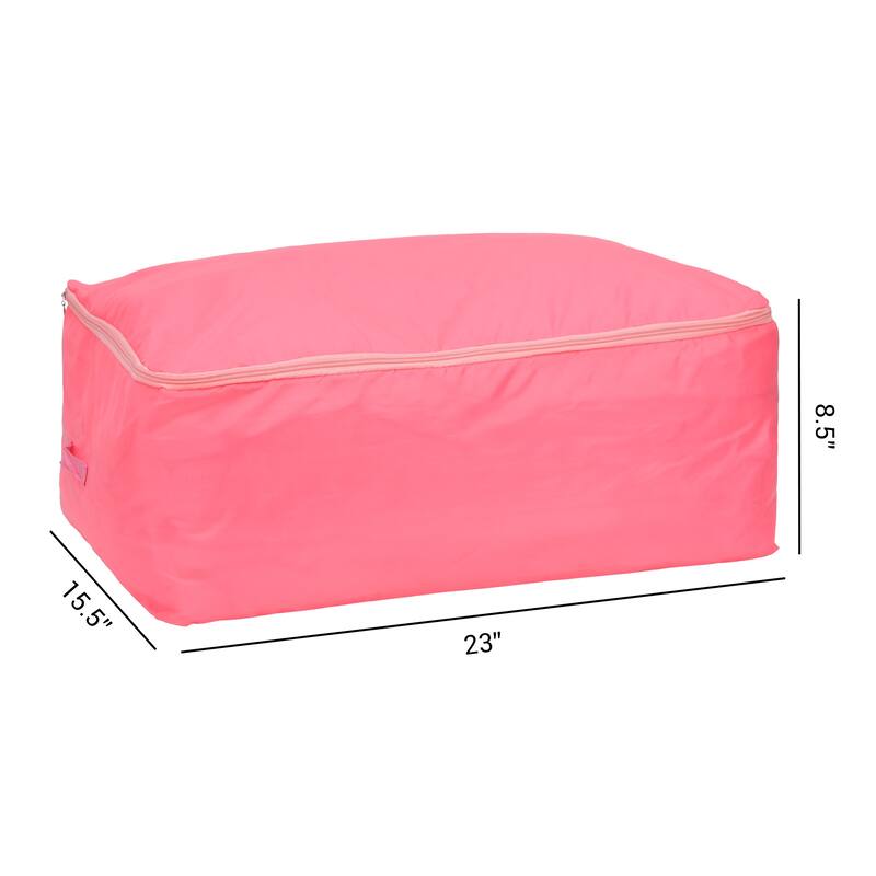 Clothes Storage, Storage Bags, 1 Pack Moving Bags for Organizing Comforters, Closet Organizers, and Storage with Handles - Pink - 23*15.5*8.5in