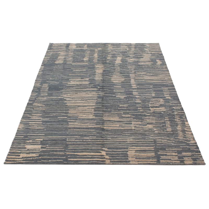 ECARPETGALLERY Hand-knotted Tangier Grey Wool Rug - 6'7 x 9'10