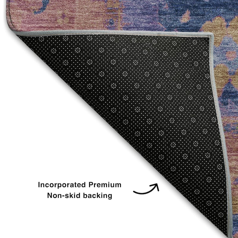 Premium Washable Super Soft Traditional Kashmir Mayfield Rug