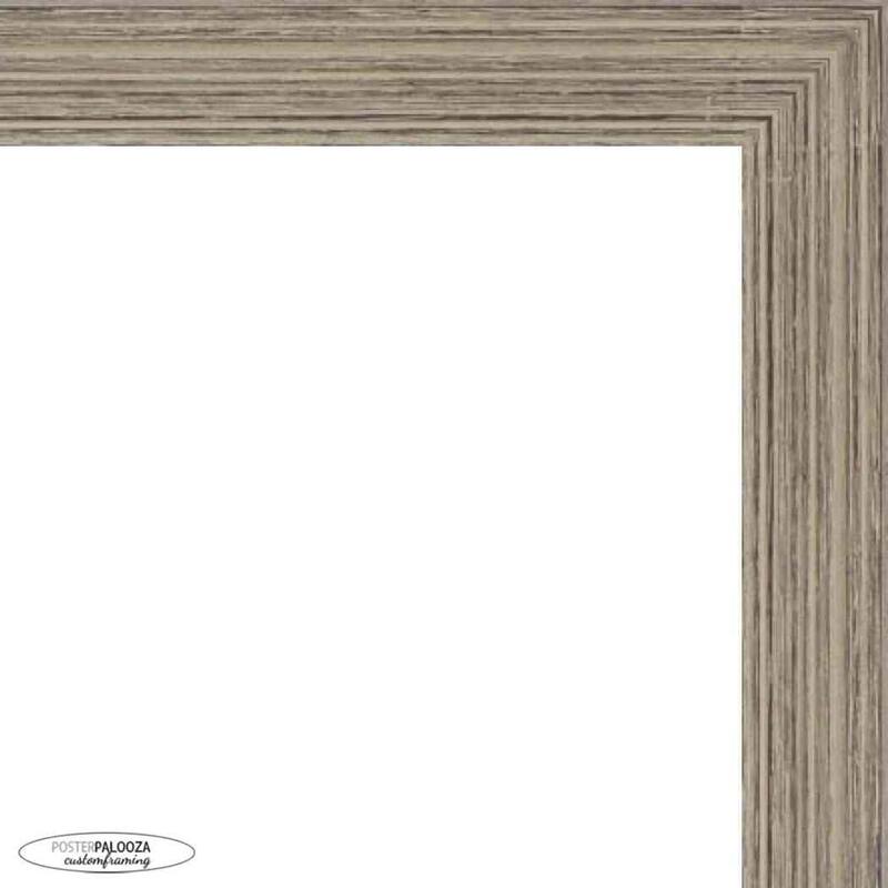 30x40 Rustic Other Wood Tones Wood Picture Frame Complete with Frame