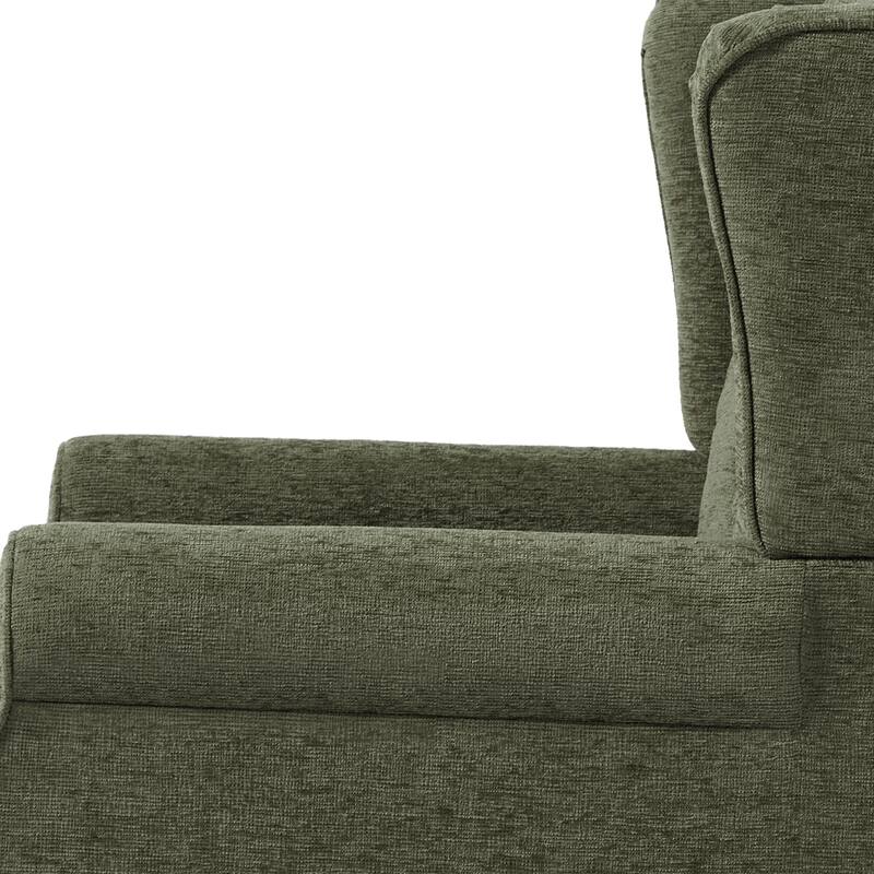 Tufted Wingback Upholstered Accent Chairs Set of 2