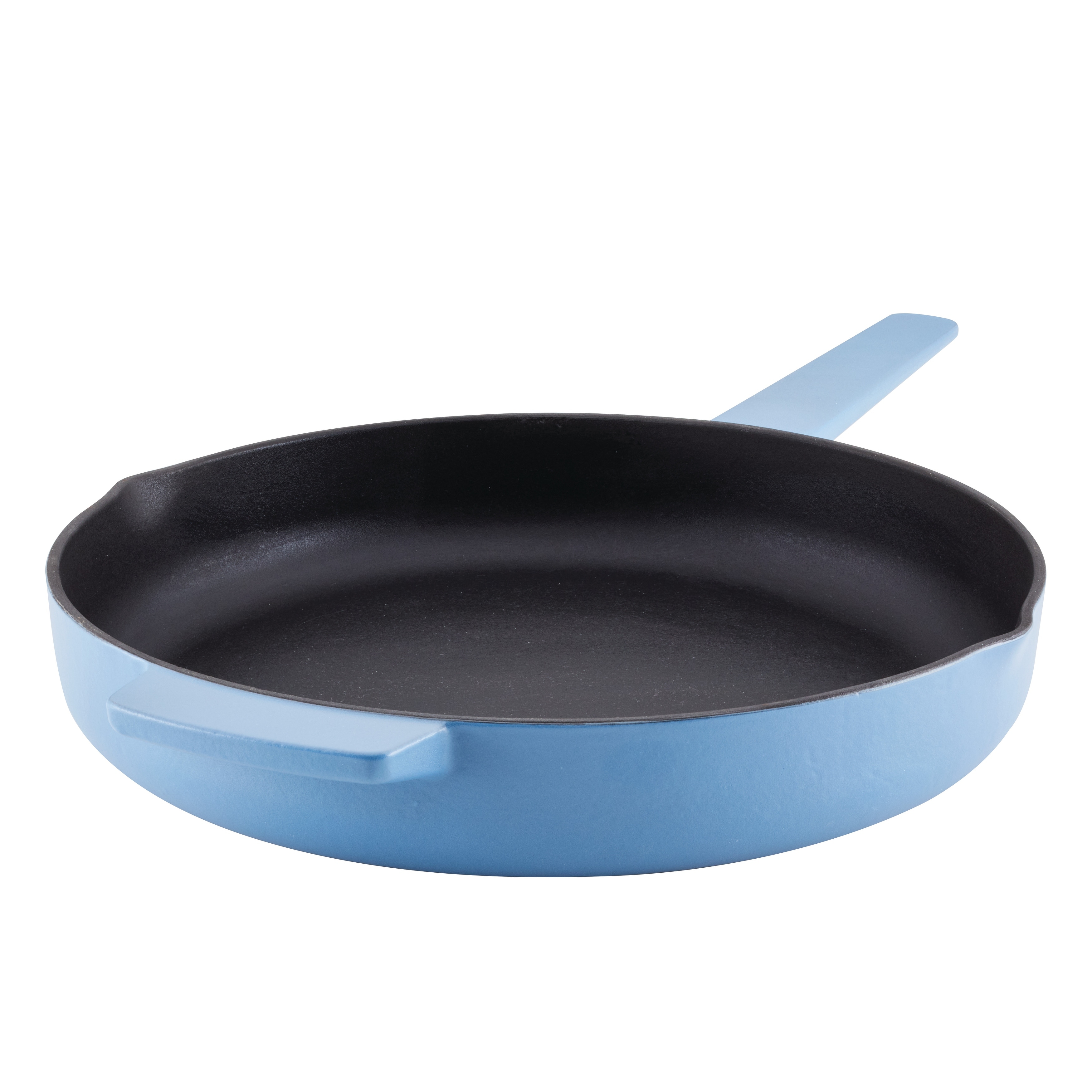 KitchenAid Enameled Cast Iron Induction Skillet with Helper Handle and Pour  Spouts, 12-Inch - Bed Bath & Beyond - 38077551