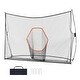 preview thumbnail 2 of 19, Golf Practice Hitting Net, Huge Personal Driving Range for Indoor or Outdoor Use, Portable Home Golf Aid Net 10.8x7ft with target cloth
