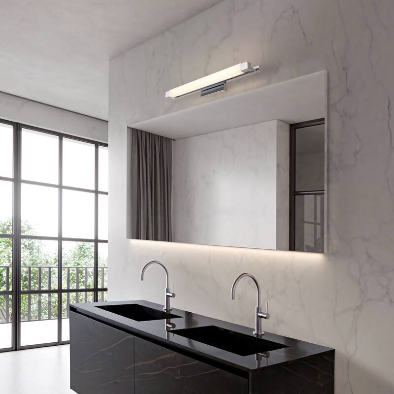 Serenity 26" Chrome LED Bathroom Vanity Light