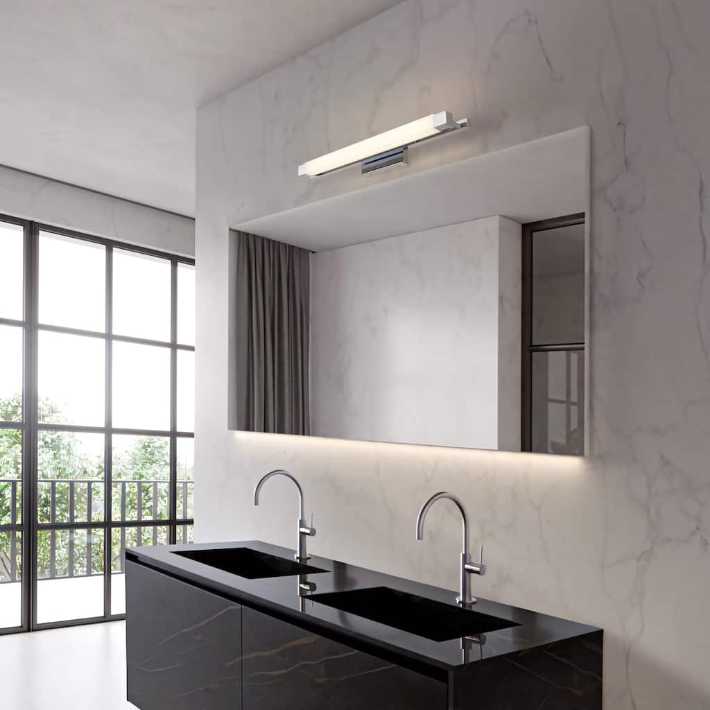 Serenity 26" Chrome LED Bathroom Vanity Light