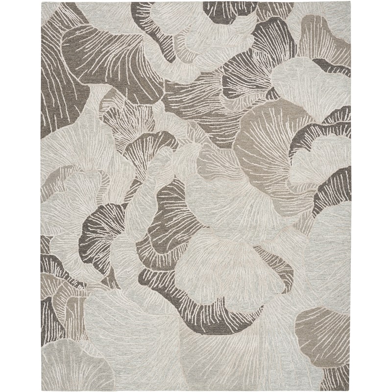 Nourison Avra Indoor only Floral Handmade Wool Area Rug
