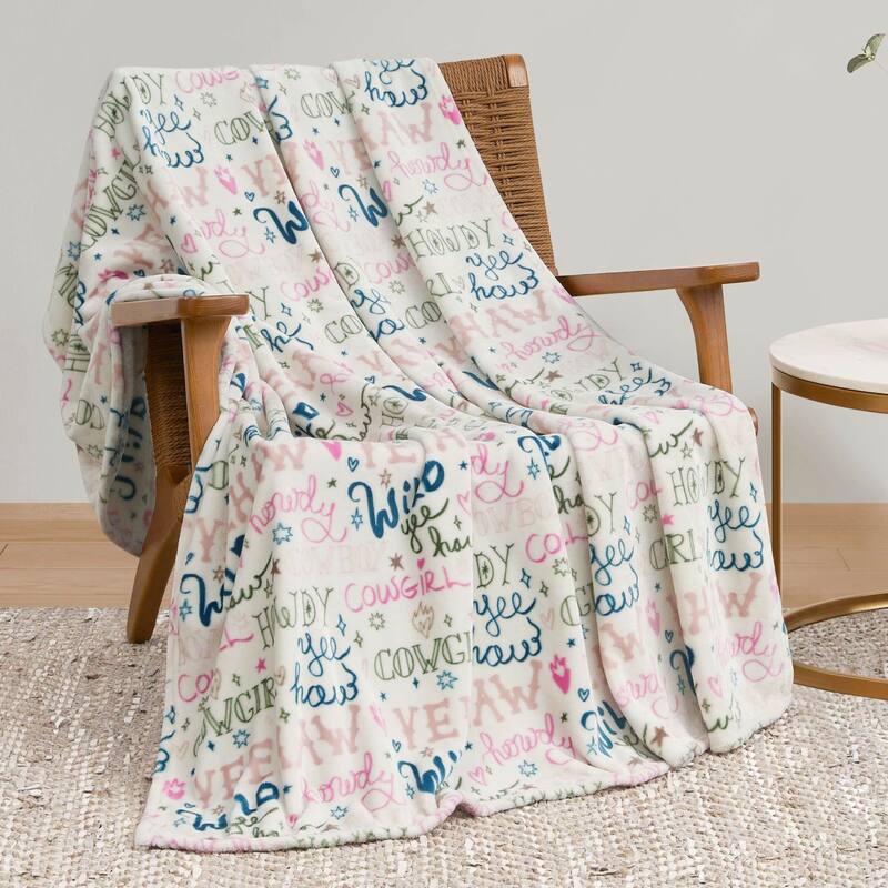 Jessica Simpson 50" x 60" Plush Throw Blankets