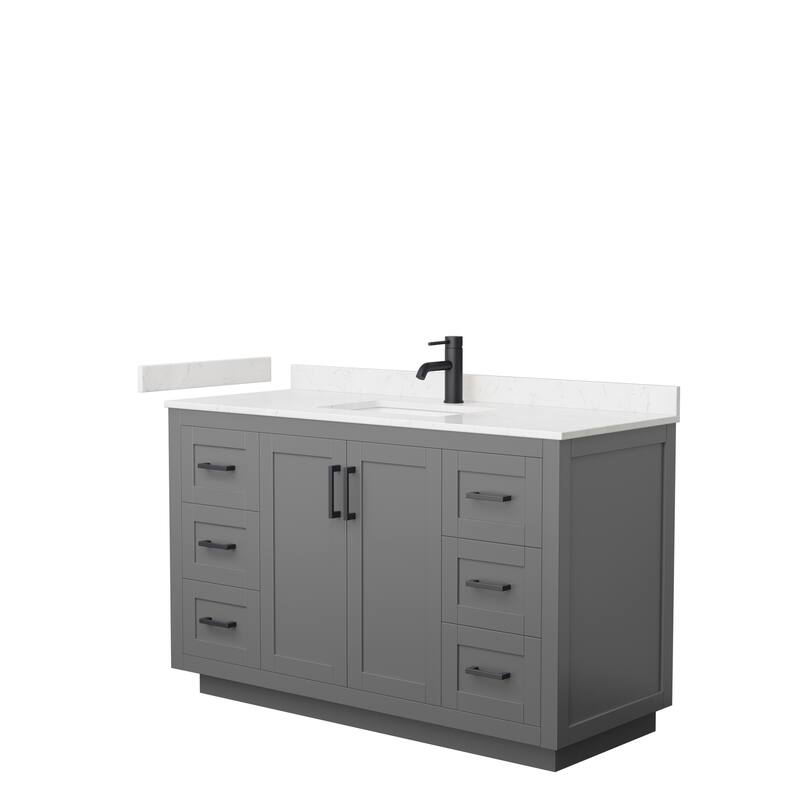 Miranda Single Vanity Set, Cultured Marble Top, No Mirror