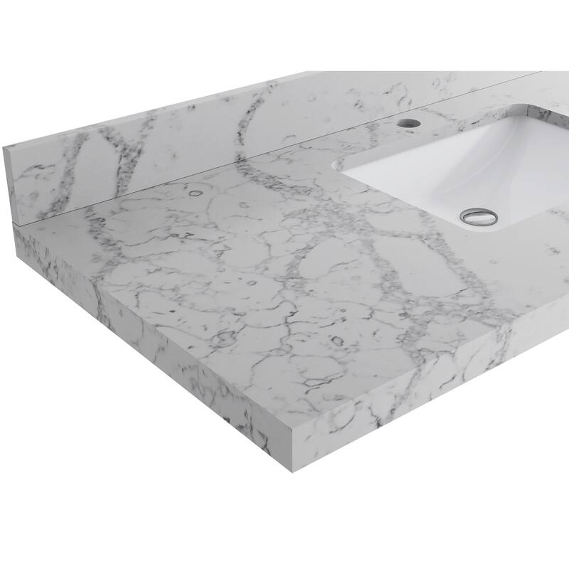 Willow Collections 48 in. W x 22 in. D Parker Solid Teak Single Sink Bathroom Vanity with Countertop