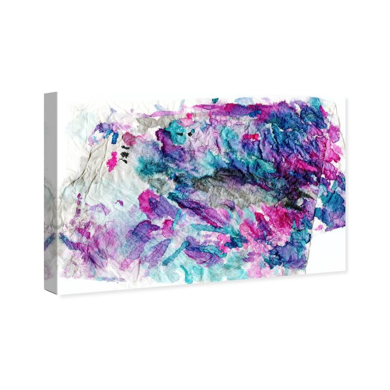 Wynwood Studio Canvas Abstract Walk in the Park Blue and Modern & Contemporary Wall Art Canvas Print