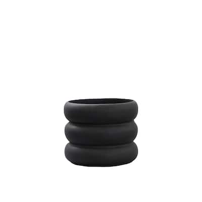 Ceramic Mud Planter - 4" - Black