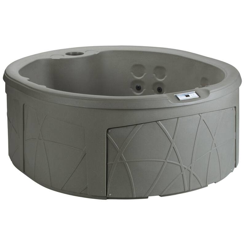 Lifesmart LS200 4-Person 13-Jet 110v Plug and Play Spa with Underwater LED Light - Taupe