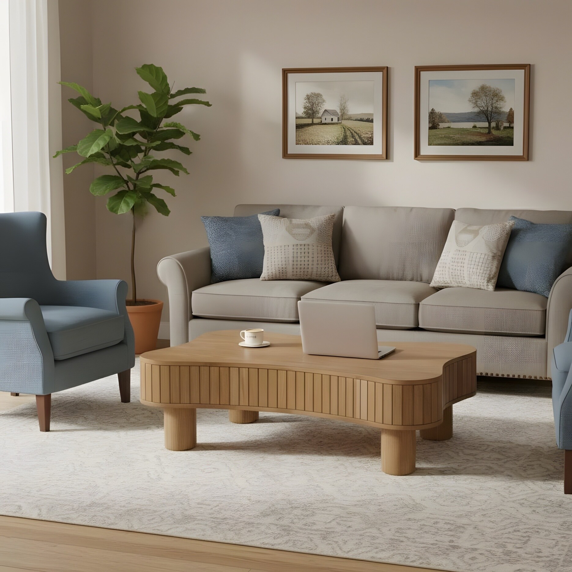 Rustic Lift Top Coffee Table with Hidden Storage