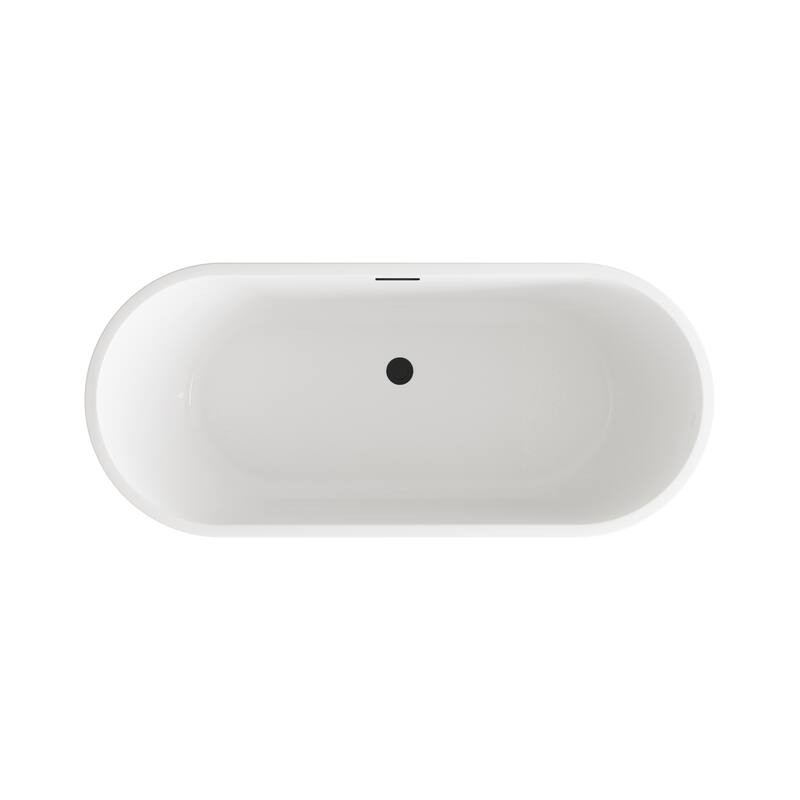 Odell Soaking Bathtub in Glossy White